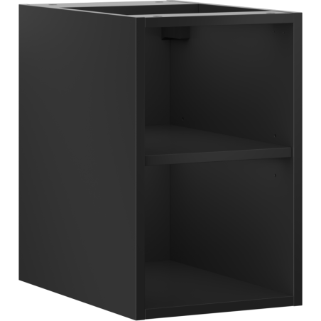 Mexen Box-A ανοιχτό ντουλάπι με ράφι 30 cm, μαύρο ματ - 91AX2-0300-470-0-71
