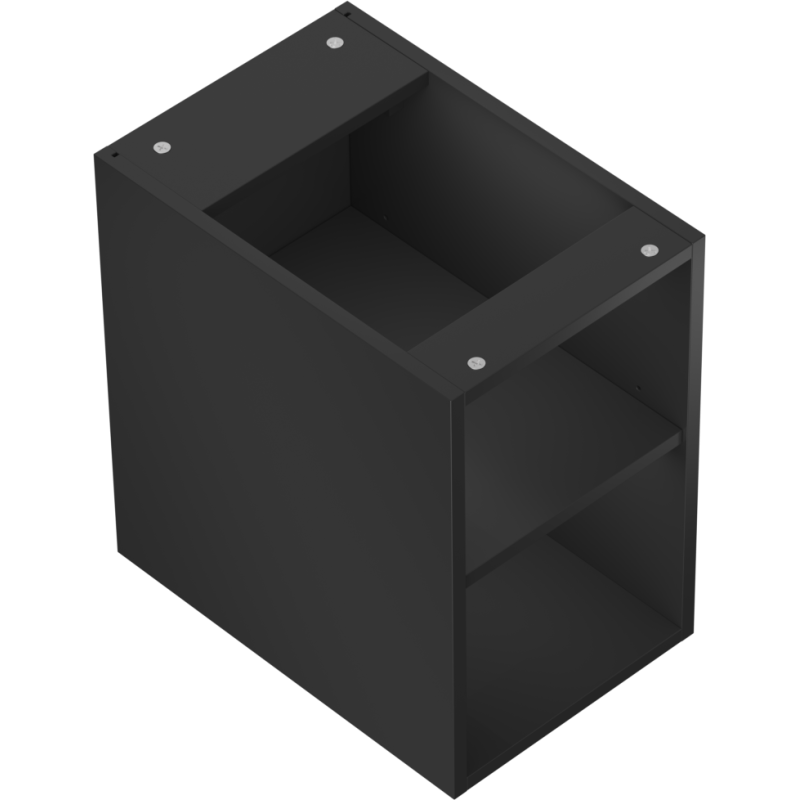 Mexen Box-A szafka otwarta z półką 30 cm, czarna mat - 91AX2-0300-470-0-71