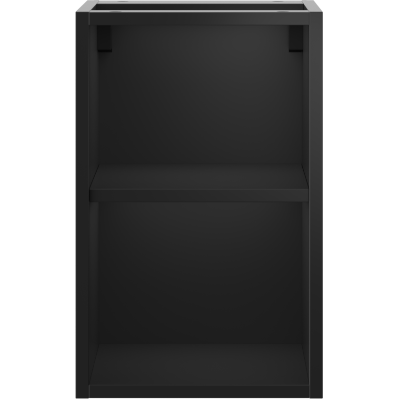 Mexen Box-A armário aberto com prateleira 30 cm, preto mate - 91AX2-0300-470-0-71