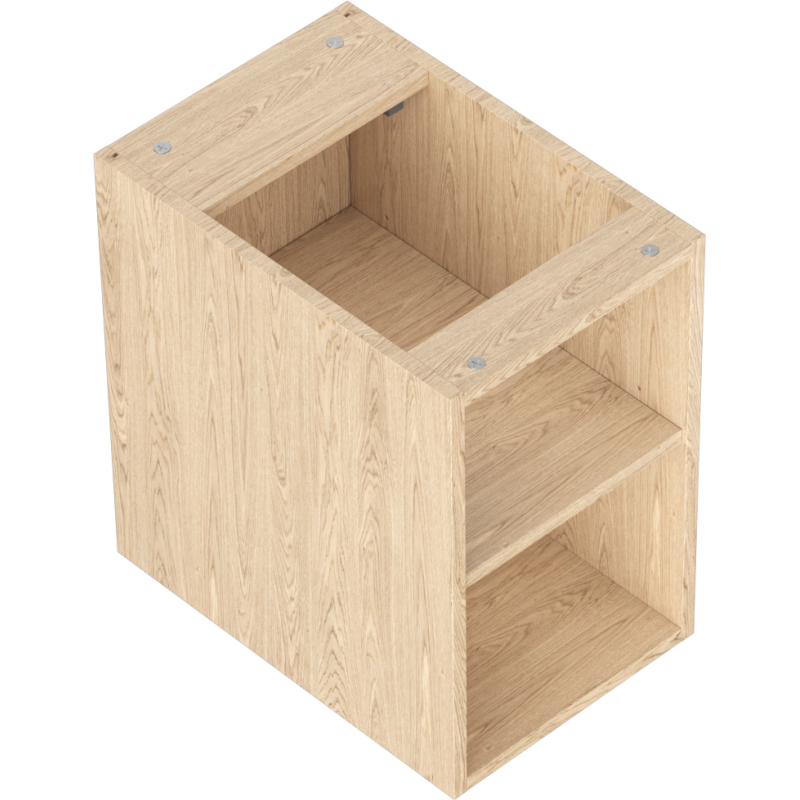 Mexen Box-A armário aberto com prateleira 30 cm, carvalho - 91AX2-0300-470-0-81