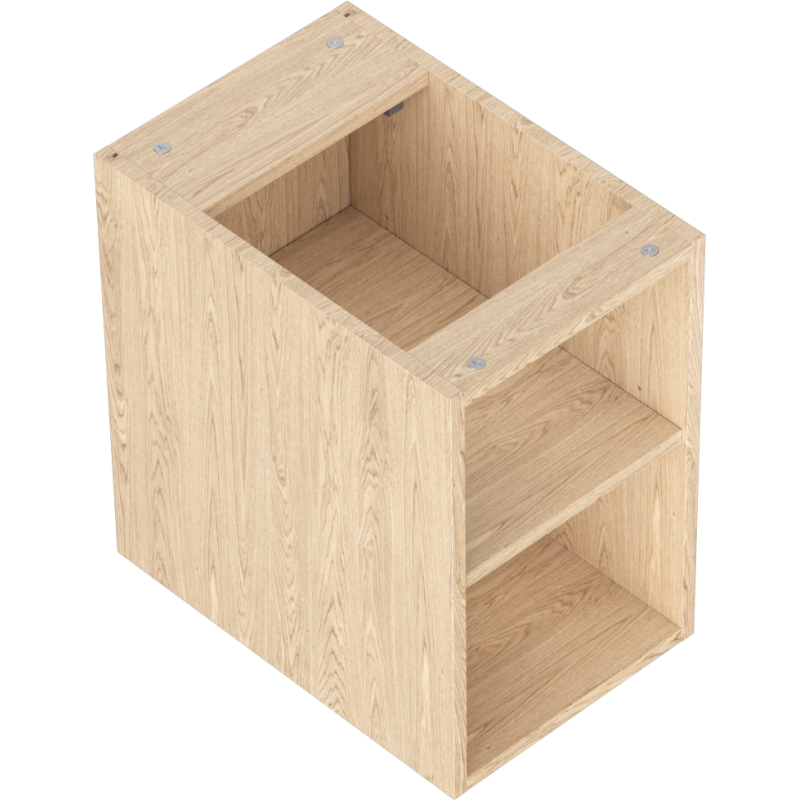 Mexen Box-A szafka otwarta z półką 30 cm, dąb - 91AX2-0300-470-0-81