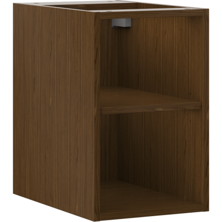 Mexen Box-A Offener Schrank mit Regal 30 cm, Nussbaum - 91AX2-0300-470-0-86