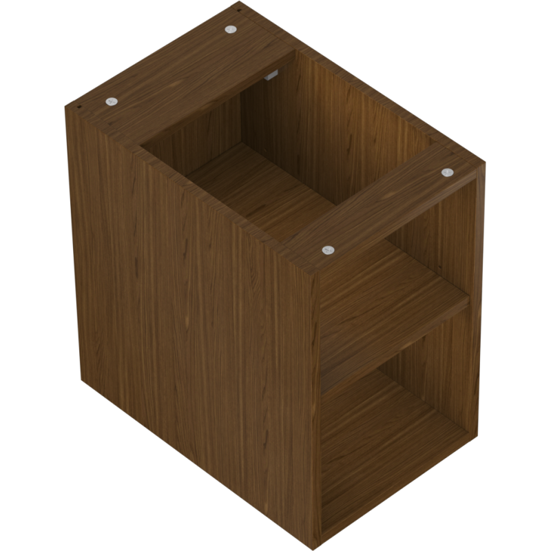 Mexen Box-A szafka otwarta z półką 30 cm, orzech - 91AX2-0300-470-0-86