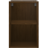 Mexen Box-A open cabinet with shelf 30 cm, walnut - 91AX2-0300-470-0-86