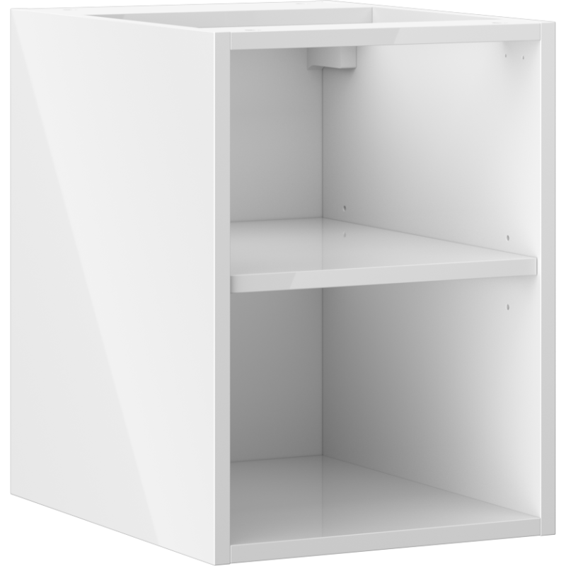 Mexen Box-A armadietto aperto con ripiano 35 cm, bianco lucido - 91AX2-0350-470-0-00