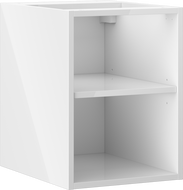 Mexen Box-A open kastje met plank 35 cm, witte glans - 91AX2-0350-470-0-00