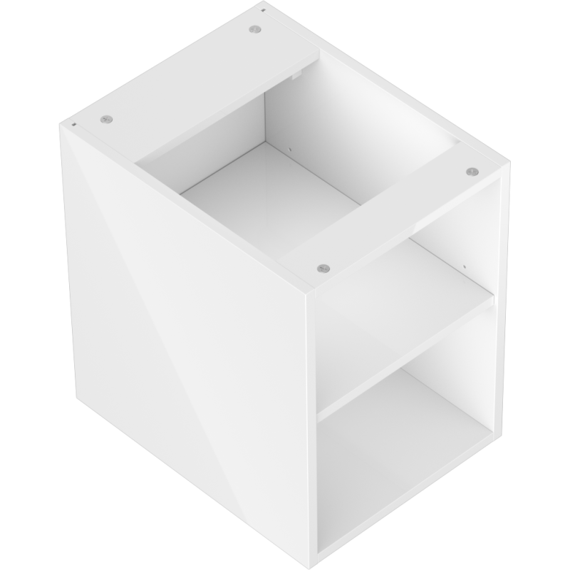 Mexen Box-A szafka otwarta z półką 35 cm, biała połysk - 91AX2-0350-470-0-00