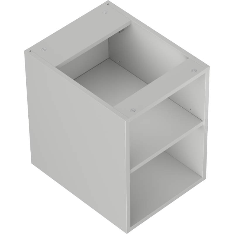 Mexen Box-A armário aberto com prateleira 35 cm, cinza mate - 91AX2-0350-470-0-62