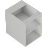 Mexen Box-A offener Schrank mit Regal 35 cm, grau matt - 91AX2-0350-470-0-62