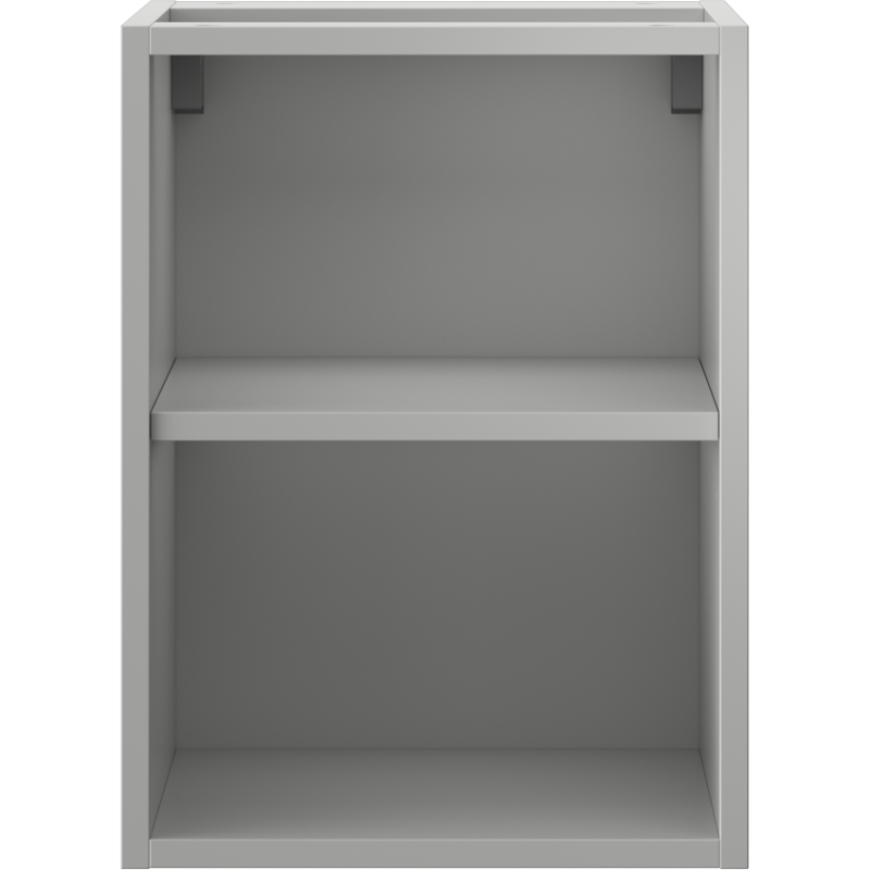 Mexen Box-A szafka otwarta z półką 35 cm, szara mat - 91AX2-0350-470-0-62