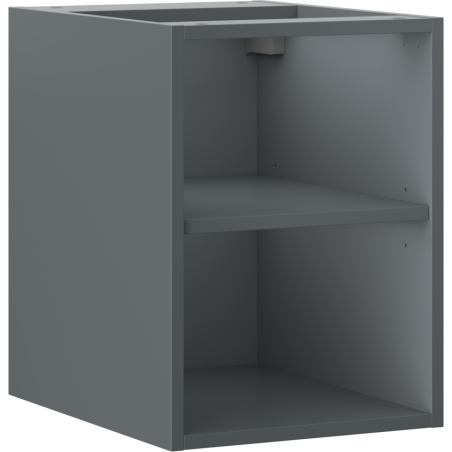 Mexen Box-A szafka otwarta z półką 35 cm, grafit mat - 91AX2-0350-470-0-66