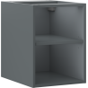 Mexen Box-A szafka otwarta z półką 35 cm, grafit mat - 91AX2-0350-470-0-66