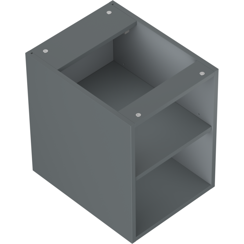 Mexen Box-A open cabinet with shelf 35 cm, matte graphite - 91AX2-0350-470-0-66