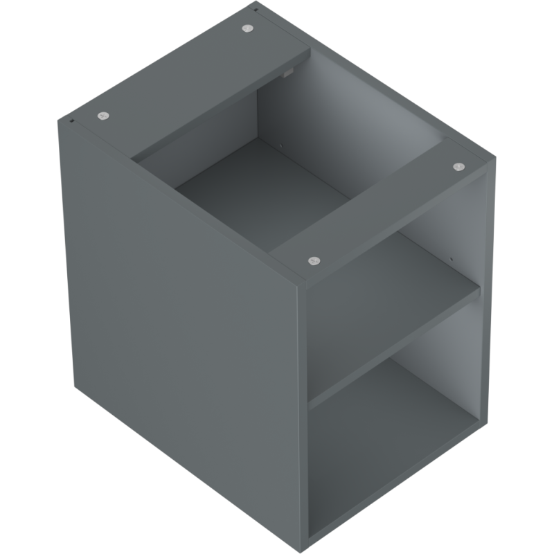 Mexen Box-A szafka otwarta z półką 35 cm, grafit mat - 91AX2-0350-470-0-66