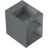 Mexen Box-A szafka otwarta z półką 35 cm, grafit mat - 91AX2-0350-470-0-66