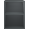 Mexen Box-A open cabinet with shelf 35 cm, matte graphite - 91AX2-0350-470-0-66