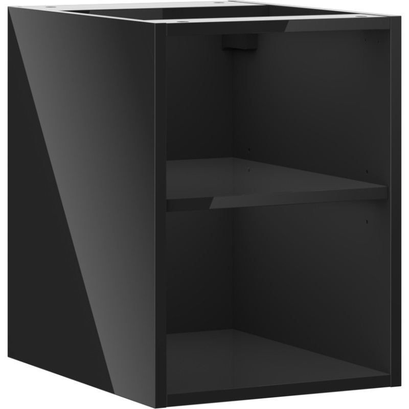 Mexen Box-A otvoreni ormarić s policom 35 cm, crni sjaj - 91AX2-0350-470-0-70
