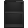 Mexen Box-A szafka otwarta z półką 35 cm, czarna połysk - 91AX2-0350-470-0-70