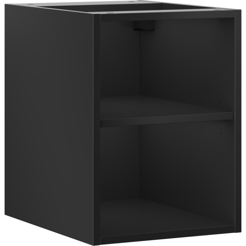 Mexen Box-A armadietto aperto con ripiano 35 cm, nero opaco - 91AX2-0350-470-0-71