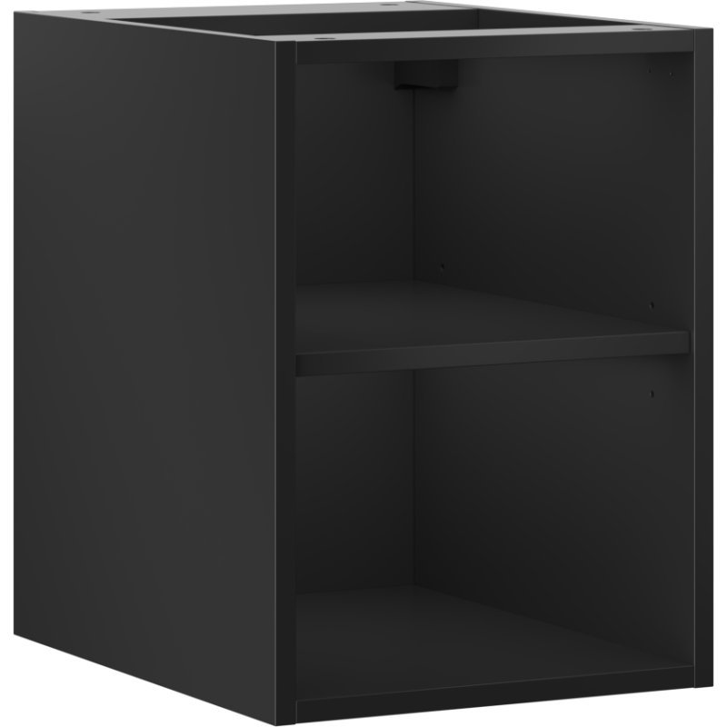 Mexen Box-A szafka otwarta z półką 35 cm, czarna mat - 91AX2-0350-470-0-71