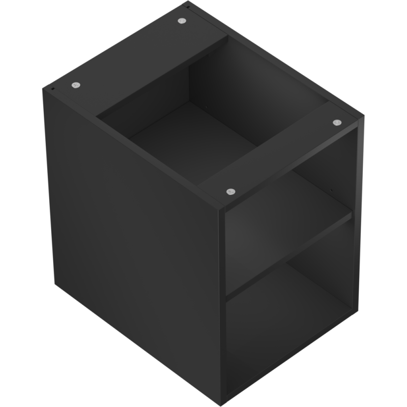 Mexen Box-A oppenen Schaf mat Ablager 35 cm, schwaarz matt - 91AX2-0350-470-0-71