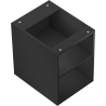 Mexen Box-A gabinete abierto con estante de 35 cm, negro mate - 91AX2-0350-470-0-71