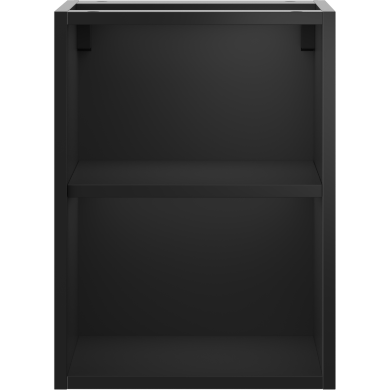 Mexen Box-A szafka otwarta z półką 35 cm, czarna mat - 91AX2-0350-470-0-71