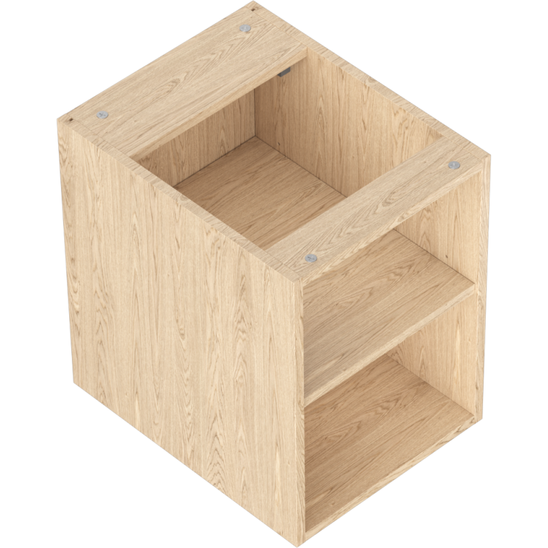 Mexen Box-A szafka otwarta z półką 35 cm, dąb - 91AX2-0350-470-0-81