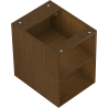 Mexen Box-A open cabinet with shelf 35 cm, walnut - 91AX2-0350-470-0-86