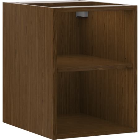 Mexen Box-A Offener Schrank mit Regal 35 cm, Nussbaum - 91AX2-0350-470-0-86