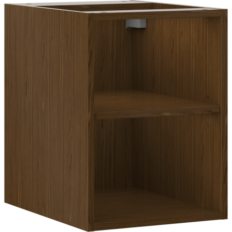 Mexen Box-A open cabinet with shelf 35 cm, walnut - 91AX2-0350-470-0-86