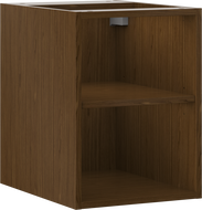 Mexen Box-A armário aberto com prateleira 35 cm, nogueira - 91AX2-0350-470-0-86