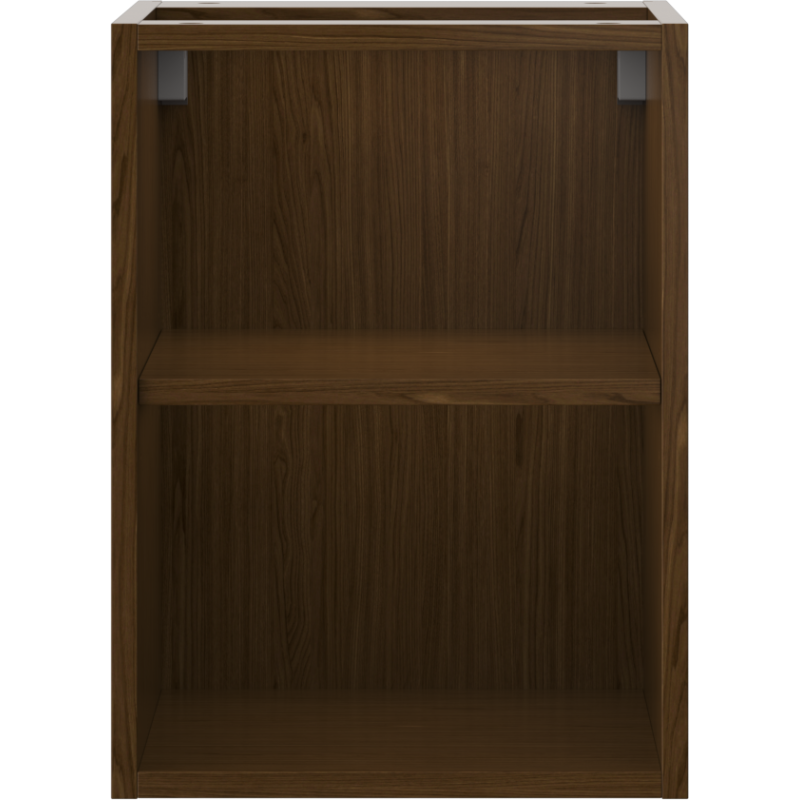 Mexen Box-A open cabinet with shelf 35 cm, walnut - 91AX2-0350-470-0-86