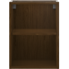 Mexen Box-A open cabinet with shelf 35 cm, walnut - 91AX2-0350-470-0-86