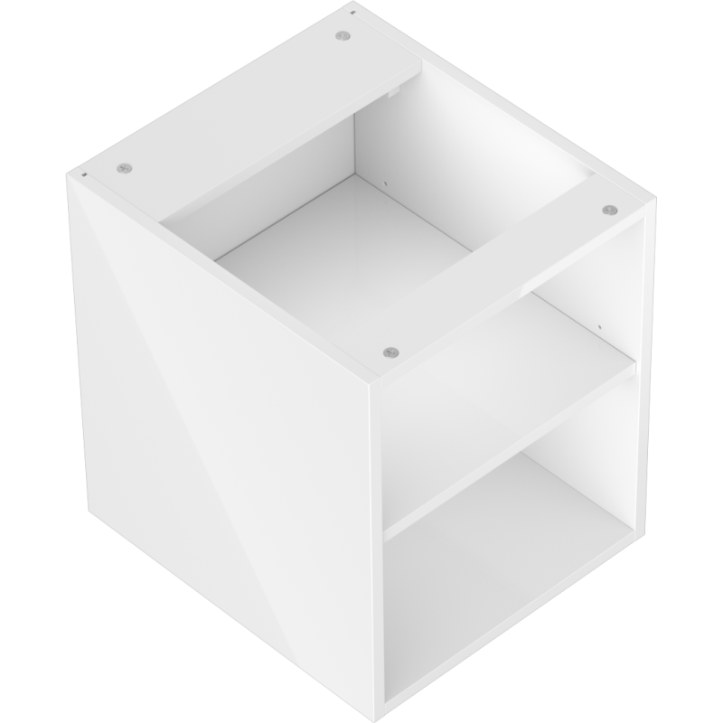 Mexen Box-A armário aberto com prateleira 40 cm, branco brilho - 91AX2-0400-470-0-00