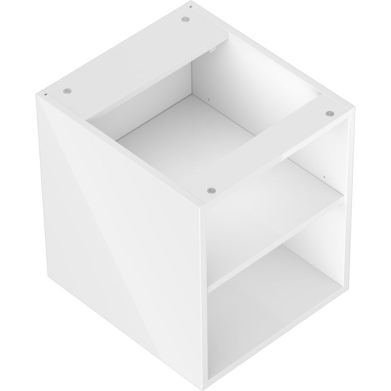 Mexen Box-A szafka otwarta z półką 40 cm, biała połysk - 91AX2-0400-470-0-00