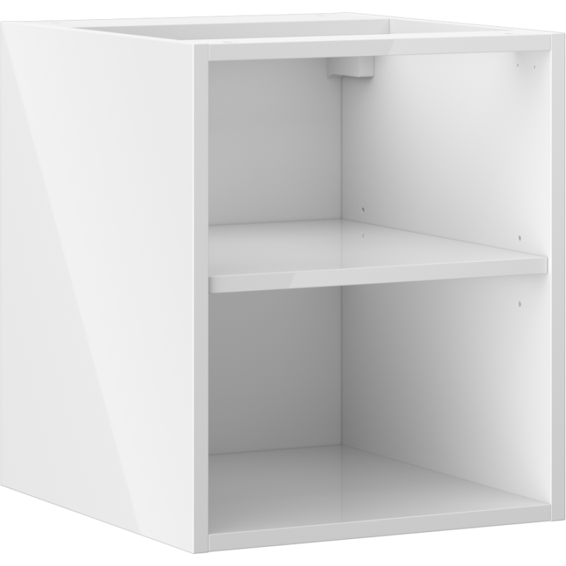 Mexen Box-A szafka otwarta z półką 40 cm, biała połysk - 91AX2-0400-470-0-00