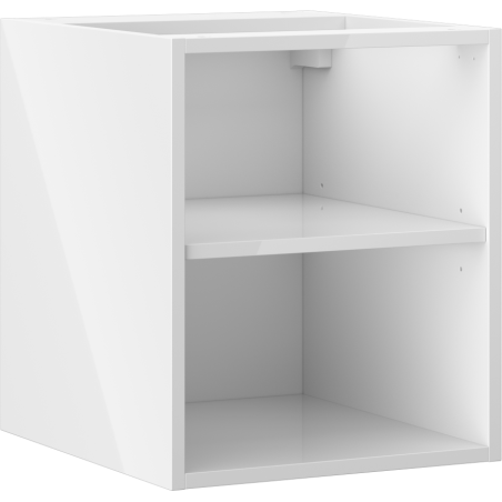 Mexen Box-A szafka otwarta z półką 40 cm, biała połysk - 91AX2-0400-470-0-00