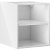 Mexen Box-A szafka otwarta z półką 40 cm, biała połysk - 91AX2-0400-470-0-00