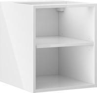 Mexen Box-A mobile aperto con mensola 40 cm, bianco lucido - 91AX2-0400-470-0-00