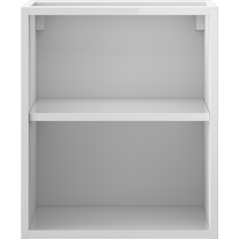 Mexen Box-A szafka otwarta z półką 40 cm, biała połysk - 91AX2-0400-470-0-00