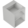 Mexen Box-A offene Schrank mit Regal 40 cm, grau matt - 91AX2-0400-470-0-62