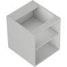 Mexen Box-A szafka otwarta z półką 40 cm, szara mat - 91AX2-0400-470-0-62