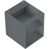 Mexen Box-A offene Schrank mit Regal 40 cm, Graphit matt - 91AX2-0400-470-0-66