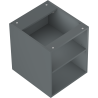 Mexen Box-A open kastje met plankje 40 cm, mat grafiet - 91AX2-0400-470-0-66