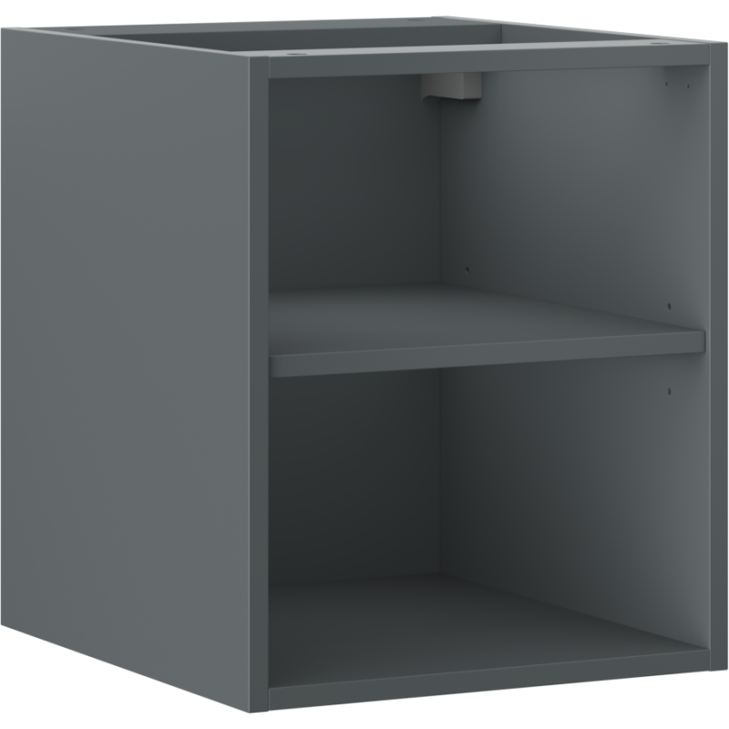 Mexen Box-A 40 cm Open Cabinet with Shelf, Matte Graphite - 91AX2-0400-470-0-66