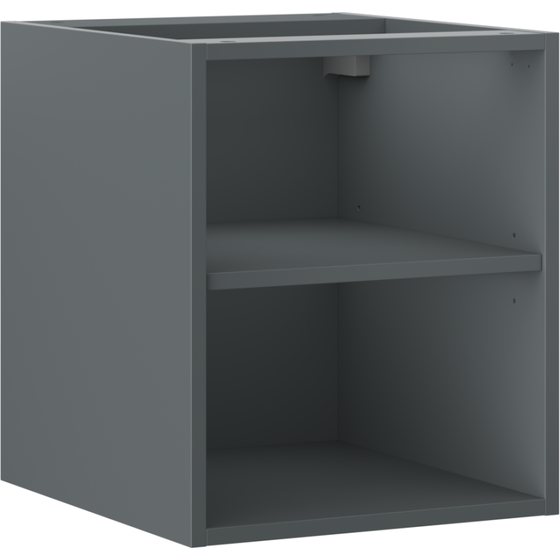 Mexen Box-A open kastje met plankje 40 cm, mat grafiet - 91AX2-0400-470-0-66