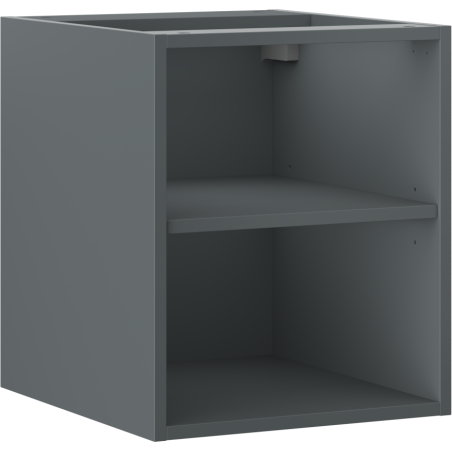 Mexen Box-A armoire ouverte avec étagère 40 cm, graphite mat - 91AX2-0400-470-0-66