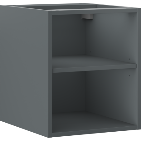 Mexen Box-A offenes Schränkchen mit Regal 40 cm, Grafit matt - 91AX2-0400-470-0-66