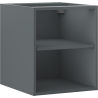 Mexen Box-A offene Schrank mit Regal 40 cm, Graphit matt - 91AX2-0400-470-0-66